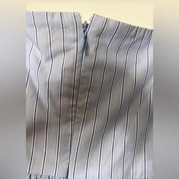 RACHEL ROY Light Blue Woven Puff Sleeve Square Neck Maxi Dress - Picture 4 of 8